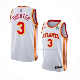 Maillot Atlanta Hawks Kevin Huerter NO 3 Association 2020-21 Blanc