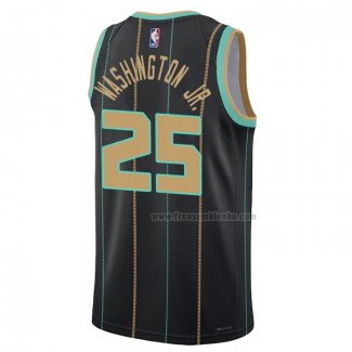 Maillot Charlotte Hornets P.J. Washington NO 25 Ville 2023-24 Vert