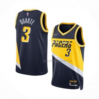 Maillot Indiana Pacers Chris Duarte NO 3 Ville 2021-22 Bleu