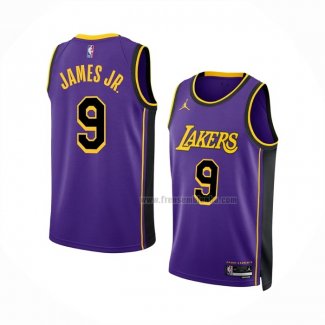 Maillot Los Angeles Lakers Bronny James NO 9 Statement Volet