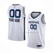 Maillot Memphis Grizzlies Personnalise Association 2020-21 Blanc