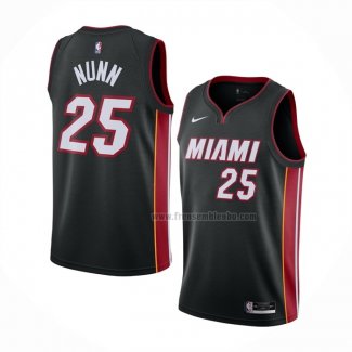 Maillot Miami Heat Kendrick Nunn NO 25 Icon 2020-21 Noir