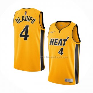 Maillot Miami Heat Kz Okpala NO 4 Earned 2020-21 Or