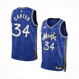 Maillot Orlando Magic Wendell Carter NO 34 Classic 2023-24 Bleu