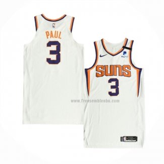 Maillot Phoenix Suns Chris Paul NO 3 Association Authentique 2021 Blanc