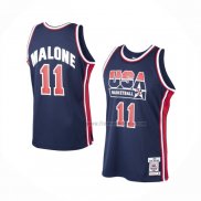 Maillot USA 1992 Karl Malone NO 11 Bleu