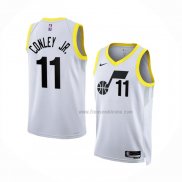 Maillot Utah Jazz Mike Conley JR. NO 11 Association 2022-23 Blanc