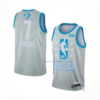 Maillot All Star 2022 Brooklyn Nets Kevin Durant NO 7 Gris