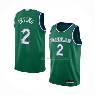 Maillot Dallas Mavericks Kyrie Irving NO 2 Hardwood Classics 2022-23 Vert