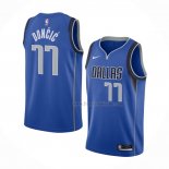 Maillot Dallas Mavericks Luka Doncic NO 77 Icon 2020-21 Bleu