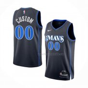 Maillot Dallas Mavericks Personnalise Ville 2023-24 Bleu