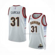 Maillot Denver Nuggets Vlatko Cancar NO 31 Ville 2022-23 Blanc