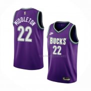 Maillot Milwaukee Bucks Khris Middleton NO 22 Classic 2022-23 Volet