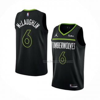 Maillot Minnesota Timberwolves Jordan Mclaughlin NO 6 Statement 2022-23 Noir