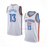 Maillot Oklahoma City Thunder Paul George NO 13 Association Blanc