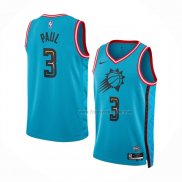 Maillot Phoenix Suns Chris Paul NO 3 Ville 2022-23 Bleu