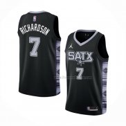 Maillot San Antonio Spurs Josh Richardson NO 7 Statement 2022-23 Noir