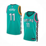 Maillot San Antonio Spurs Joshua Primo NO 11 Ville 2022-23 Vert