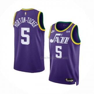 Maillot Utah Jazz Talen Horton-tucker NO 5 Classic 2023-24 Volet