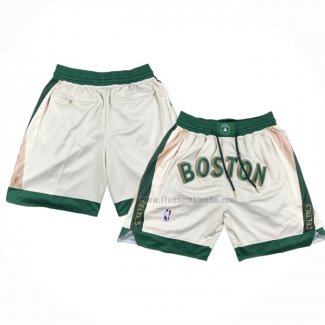 Short Boston Celtics Ville Just Don 2023-24 Creme