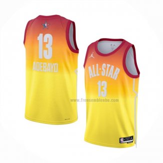 Maillot All Star 2023 Miami Heat Bam Adebayo NO 13 Orange