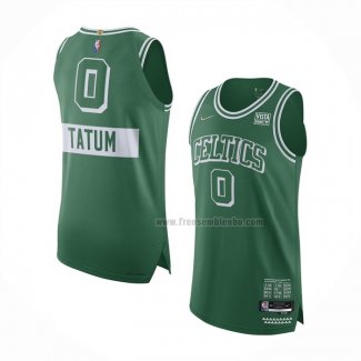 Maillot Boston Celtics Jayson Tatum NO 0 Ville Authentique Vert