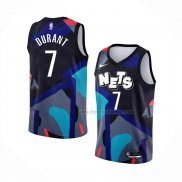 Maillot Brooklyn Nets Kevin Durant NO 7 Ville 2023-24 Noir