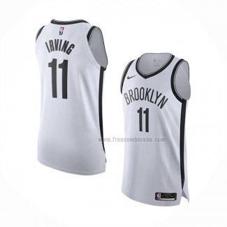 Maillot Brooklyn Nets Kyrie Irving NO 11 Association Authentique Blanc