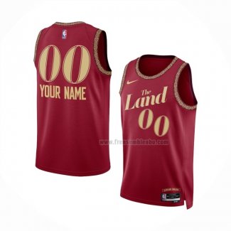 Maillot Cleveland Cavaliers Personnalise Ville 2023-24 Rouge