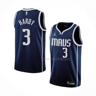 Maillot Dallas Mavericks Jaden Hardy NO 3 Statement 2022-23 Bleu