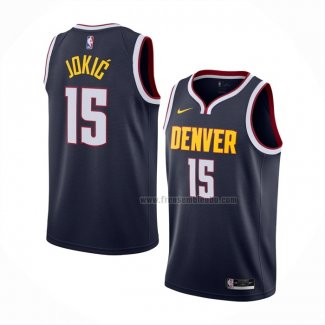 Maillot Denver Nuggets Nikola Jokic NO 15 Icon 2020-21 Bleu