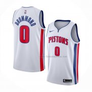 Maillot Detroit Pistons Andre Drummond NO 0 Association Blanc