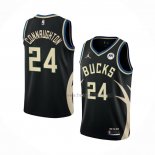 Maillot Milwaukee Bucks Pat Connaughton NO 24 Statement 2022-23 Noir