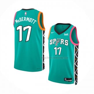 Maillot San Antonio Spurs Doug Mcdermott NO 17 Ville 2022-23 Vert