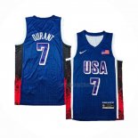 Maillot USA 2024 Kevin Durant NO 7 Bleu1