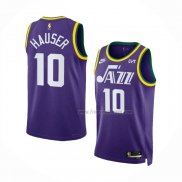 Maillot Utah Jazz Joey Hauser NO 10 Classic 2023-24 Volet