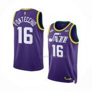 Maillot Utah Jazz Simone Fontecchio NO 16 Classic 2023-24 Volet