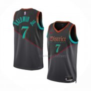 Maillot Washington Wizards Patrick Baldwin JR. NO 7 Ville 2023-24 Noir