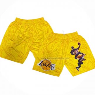 Short Los Angeles Lakers Kobe Bryant Mamba Jaune