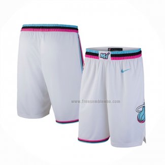 Short Miami Heat Ville 2017-18 Blanc