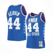 Maillot All Star 1985 George Gervin NO 44 Bleu