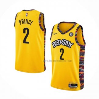 Maillot Brooklyn Nets Taurean Prince NO 2 Ville 2020-21 Jaune