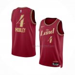 Maillot Cleveland Cavaliers Evan Mobley NO 4 Ville 2023-24 Rouge