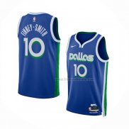 Maillot Dallas Mavericks Dorian Finney-smith NO 10 Ville 2022-23 Bleu