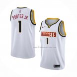 Maillot Denver Nuggets Michael Porter JR. NO 1 Association Blanc