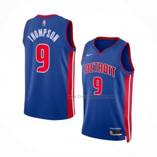 Maillot Detroit Pistons Ausar Thompson NO 9 Icon Bleu