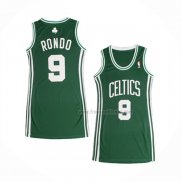 Maillot Femme Boston Celtics Rajon Rondo NO 9 Icon Vert