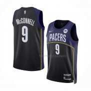 Maillot Indiana Pacers T.j. Mcconnell NO 9 Ville 2022-23 Bleu