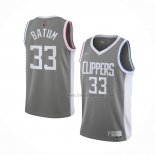 Maillot Los Angeles Clippers Nicolas Batum NO 33 Earned 2020-21 Gris