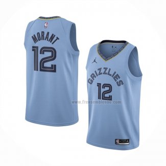 Maillot Memphis Grizzlies Ja Morant NO 12 Statement 2020 Bleu